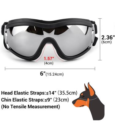 Petleso Dog Sunglasses for Large Dogs - Anti-UV Protective Glasses for Medium & Large Breeds - Easy to Wear Motorcycle Dog Goggles - Buy Online on GoSupps.com