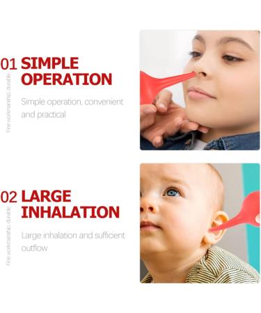 KALLORY Globe Light Bulbs 6pcs Ear Syringe Nose Aspirator for Infant Nose Sucker Nasal Aspirator for Baby Baby Bulb Syringe Red Light Bulb - Buy Online on GoSupps.com