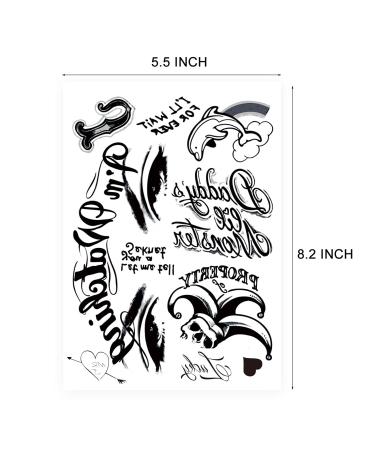 6-Sheet Halloween Fake Temporary Tattoo Stickers for Women, Girls & Kids - Perfect for Halloween Costume Party Makeup - Buy Online on GoSupps.com