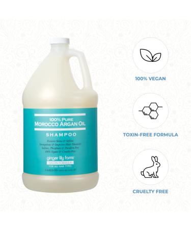 Ginger Lily Farms Salon Formula 100% Pure Morocco Argan Oil Shampoo - 1 Gallon | Vegan & Cruelty-Free | For All Hair Types - Buy Online on GoSupps.com