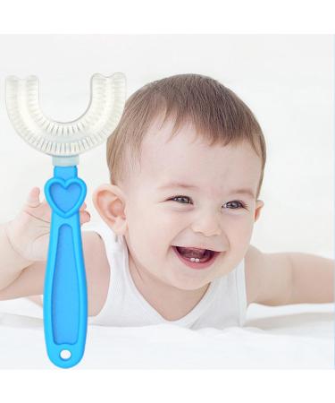 ZTGD Christmas Decorations Kids Toothbrush U-Type Head Oral Care Hand-Held Infant Soft Bristle Toothbrush for Toddler Baby & Child Personal Care Blue Round - Buy Online on GoSupps.com