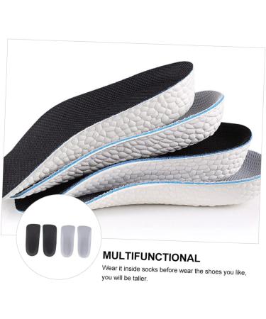 FOMIYES Height Increase Socks - 2 Pairs Non-Slip Heel Support Pads for Men & Women | EVA High Heel Inserts & Shoe Height Lifting Solution - Buy Online on GoSupps.com