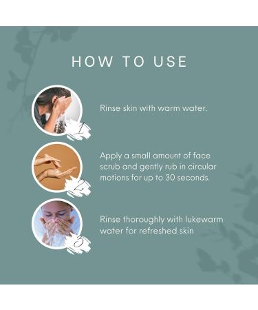 Green Caffine 100 g Face Scrub Tan Brightening & Revitalizing Gentle Exfoliation Smooth and Clear Complexation Dead Skin Blackhead & Whitehead Removal Suitable for All Skin-Women and Men - Buy Online on GoSupps.com