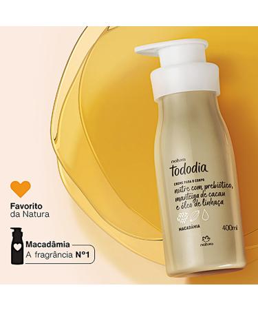 Natura Todo Dia Macadamia Body Cream 400ml - Nourishing Moisturizer for Every Day Use | Shop Internationally - Buy Online on GoSupps.com
