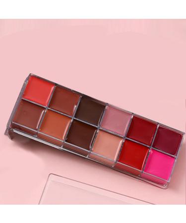 12 Colours Lip Palette - Velvet Stick - Matte - Long Lasting - Shiny - Versatile for Evening - Natural Effect - Make-Up Day - Buy Online on GoSupps.com
