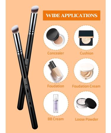 EIGSHOW Concealer Brush - Professional Under Eye Makeup Brush for Flawless Coverage | Mini-E873 for Cream Powder & Liquid - Buy Online on GoSupps.com