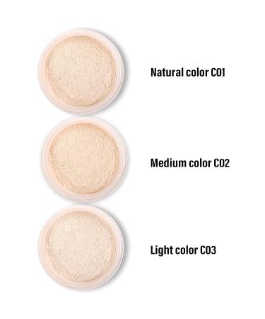 Boobeen Oil Control Loose Powder - Lightweight & Long Lasting Makeup Setting Foundation Powder - Matte Tint C01 - Buy Online on GoSupps.com