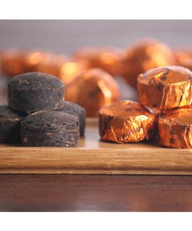 HQZM Old Puer Ripe Tea 500g Yunnan Loose Packed Ganpu Tea Mandarin Peel Tuocha 1764oz - Buy Online on GoSupps.com