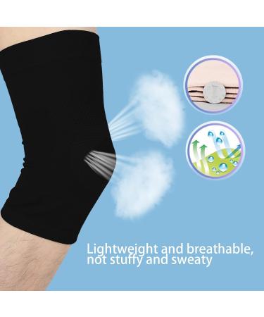 Knee Sleeve for Men & Women - Compression Elastic Support Brace for Running Hiking Meniscus Tear Arthritis & Joint Pain Relief (Large - Buy Online on GoSupps.com
