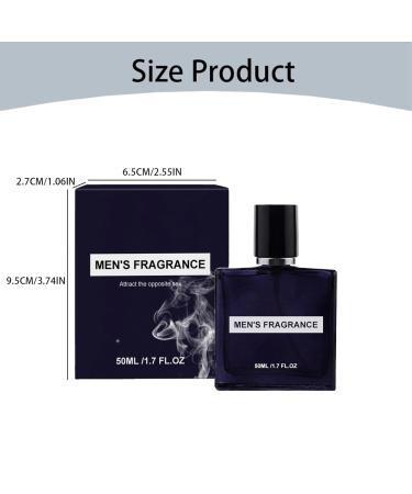 VEFSU 50ml Men's Perfume Powerful Enhance Attraction & Confidence Lasting Fragrance For Men To Attract Women (Dark Blue One Size) 1 Fl Oz (Pack of 1) Dark Blue - Buy Online on GoSupps.com