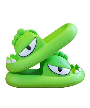 Yeteeepot children summer slippers boys shower bathing shoes girl slide slipers cartoon pantolettes beach sandals clouds pillow slides 27/28 eu b light green