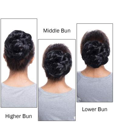Silk-Co Hair Part with Rubber Band - Wavy Soft Dutt Extensions - 35g Honey Brown Messy Bun Updo - Buy Online on GoSupps.com