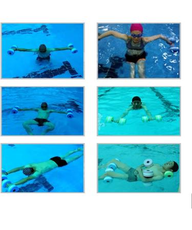 BigBoss Sports Aquatic Exercise Dumbbells - Set of 2 for Water Aerobics | Aqua Fitness Barbells Hand Bars - Buy Online on GoSupps.com