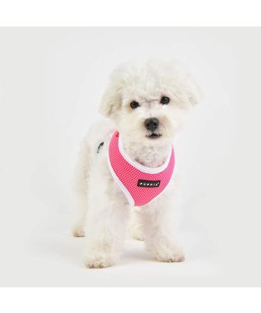 Puppia Soft Harness II | Comfortable & Adjustable Pink Dog Harness for Small & Medium Dogs - Buy Online on GoSupps.com