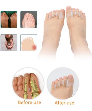 Bowho Couples Hallux Valgus Orthopedic Toe Spreader | Soft Yoga Toe Protector for Pain Relief - Buy Online on GoSupps.com