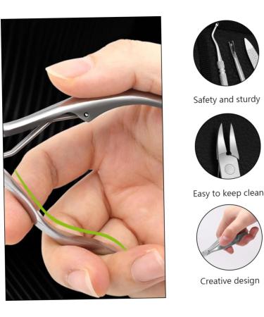 BIUDECO 1 Set Manicure 2-piece Set Nails Nail Pliers Trimmer Nail Clippers Home Nail Pliers Nail Ingrown Toe Clipper Cuticle Pusher Finger Pliers Stainless Steel - Buy Online on GoSupps.com