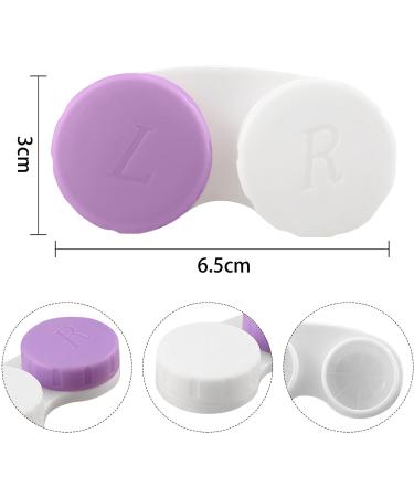KMZ 4 Pcs Contact Lens Cases Left/Right Eyes Contact Lens Holder Care Box Portable Soaking Storage Mini Box for Travel Home Outdoor Business Trip (4 Colors) - Buy Online on GoSupps.com