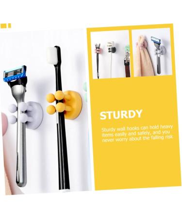 Buy Cabilock 18 Pack Self-Adhesive Shower Hooks - Best Razor Holder for Bathroom & Office Durable & Stylish - Buy Online on GoSupps.com