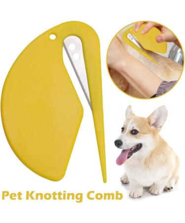 Pet Knotting Comb 2024 New De Knotting Comb for Dog and Cat Pet Dog Shedding Brush Puppy Kitten Brush Hair Removal Tool Knotting Comb Pet Grooming Tool Tangle Remover Leaf-Black Onesize - Buy Online on GoSupps.com