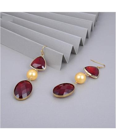 Earrings for Women Natural Color Sea Shell Red Crystal Earrings for Women Hilarity Earrings for Women - Buy Online on GoSupps.com