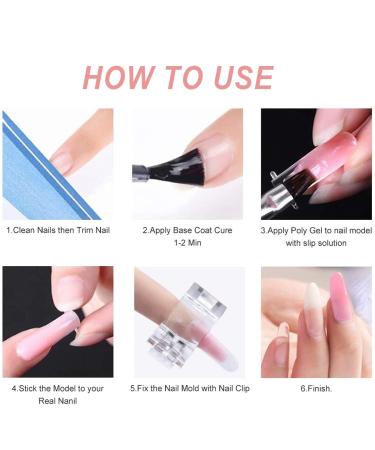 AONAT 10-Piece Polygel Nail Clips | Transparent Nail Tip Tool for DIY Manicure | Essential Nail Accessories - Buy Online on GoSupps.com