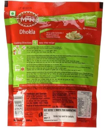MTR Khaman Dhokla Mix 200g 200 gram Khaman Dhokla Mix 200-Grams - Buy Online on GoSupps.com