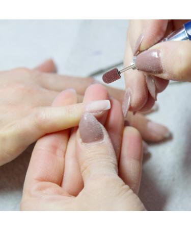 Beavorty 1 Set Nail Sand Ring Cap Nail Drill Bits Nail Drill Kit nails nails cuticle tools pedicure drill bit Nail Sanding Head ceramic nail drill bit electronic file head to rotate Rosy - Buy Online on GoSupps.com