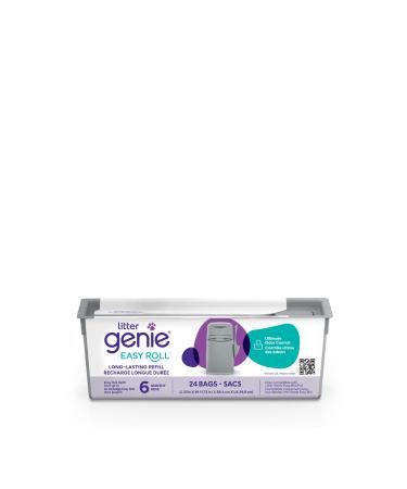 Litter Genie Easy Roll Refill - Up to 6 Months of Supply Compatible only with The Litter Genie Easy Roll Pail. Long Lasting cat Litter Bags Refill