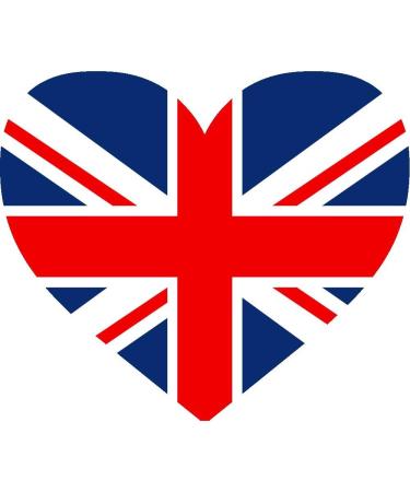 12 Edible Flag Design Cake Decorations Plus 12 Smaller Heart Toppers: UK Flag - Buy Online on GoSupps.com