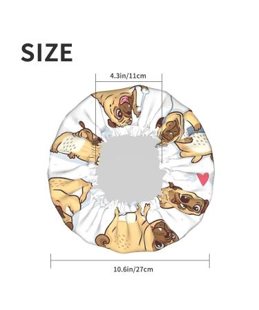 Comical Dog Printed Shower Cap for Women - Waterproof, Fits All Head Sizes and Hair Textures - Buy Online on GoSupps.com
