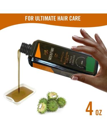 Mekfiwi Jamaican Black Castor Oil - For Hair Skin & Scalp Nourishment 4oz (ricinus communis) - Buy Online on GoSupps.com