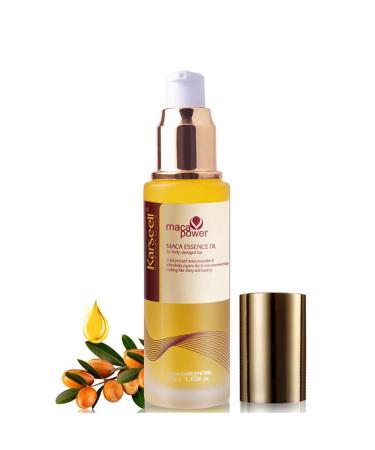Karseell Maca Essence Huile Cheveux Huile d'Argan pour Secs et Abim S Tous Types de Cheveux 50ml