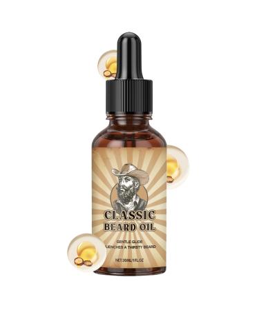 Men's Beard Oil - 30ml Nourishing Fast-Absorbing Non-Sticky and Moisturizing Formula Beard Oil for Men for Care and Styling - For Dad Grandad Husband Beard Lovers and Family