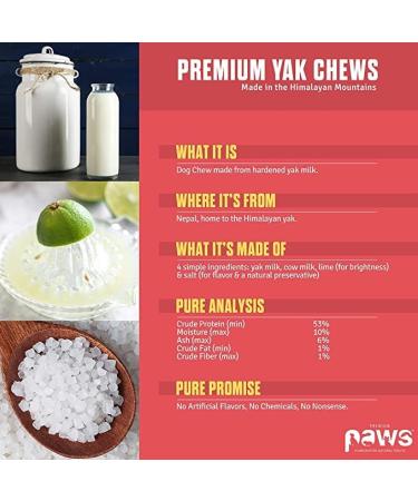 Himalayan Dog Chew Large 3 Pack | Natural Yak Cheese Bones for Dogs | Odorless & Safe Alternative to Regular Bones | Premium Paws 3 Count - Buy Online on GoSupps.com