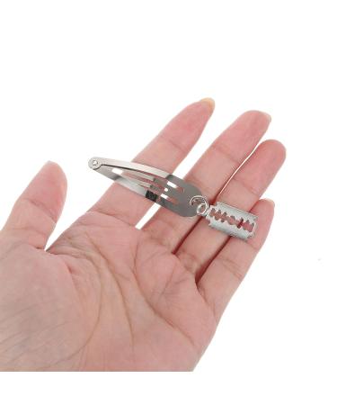 Silver Y2K Snap Clips: 5 Pairs Gothic Metal Vintage Charms Hair Accessories for Women - Buy Online on GoSupps.com