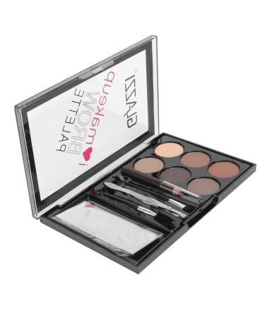 Healvian 4 Sets Eyebrow Powder Set Eyeshadow Beauty Cosmetics Pallet Waterproof Eyebrow Powder Flash Suit Abs