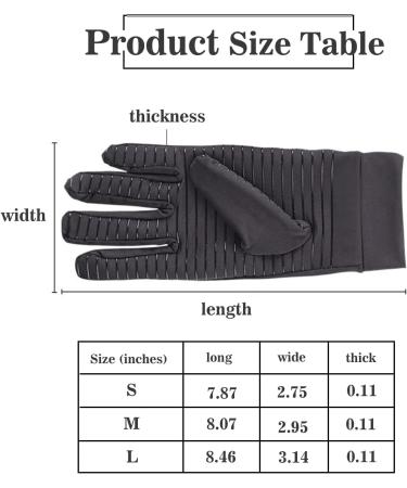 Buy 5R Arthritis Gloves for Women & Men | Copper Fit Full Finger Compression Support Gloves - Large Size - Buy Online on GoSupps.com