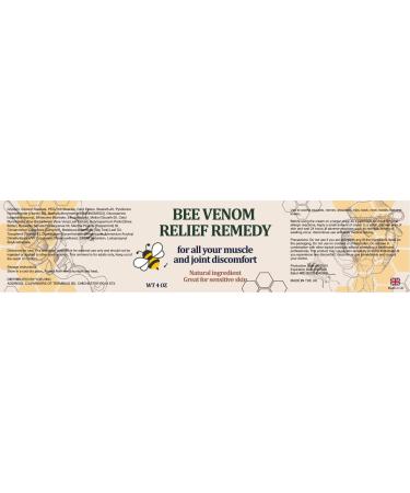 Bee Venom Joint Cream - Advanced Joint and Bone Cream Specially for Back Neck Hands Knees 4 Fl Oz (Pack of 1) - Buy Online on GoSupps.com