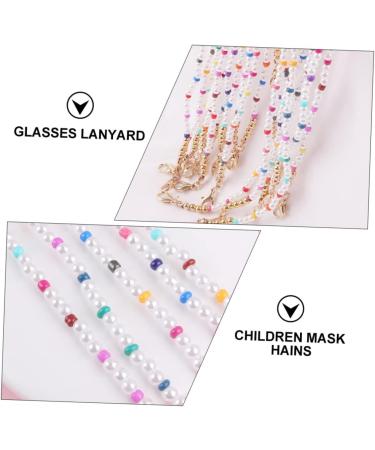 Healeved 2pcs Mask Glasses Hanging Chain - Shot Glasses Neck Strap for Kids | Durable Plastic Face Mask Holder - Buy Online on GoSupps.com