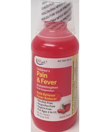 Kids' Acetaminophen Oral Suspension for Pain & Fever Relief - Buy Online on GoSupps.com