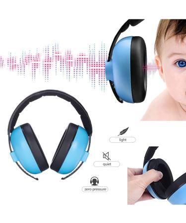 Kids Ear Protection Noise Cancelling Headphones Baby Ear Defenders Adjustable Hearing Protection Earmuffs Safety Earmuffs Noise Reduction for 0-3 Children Sleeping Airplane Light Blue - Buy Online on GoSupps.com