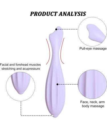 Lafo Facial Massage Roller | Silicone Face Massage Tool for Body & Face Curves | Reduces Tiredness | Self Care Gift for Women (Purple - Buy Online on GoSupps.com