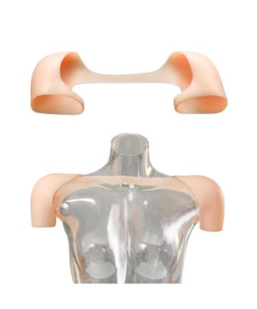 YIQI Silicone Shoulder Pads for Women Clothing Anti Slip Soft Silicone Shoulder Enhancer Invisible Reusable (Medium)