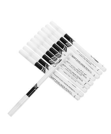 Outanaya 30 Pcs Lying Silkworm Eyeliner Brow Pencil Glitter Eyeliner Highlight Pencil Eye White Wooden Pole