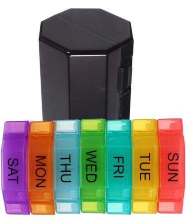 Gatuida Weekly Organizer 4 Times a Day Large 7 Day Daily Case with 28 Compartments Portable Travel Medicine Container for Vitamin - Buy Online on GoSupps.com