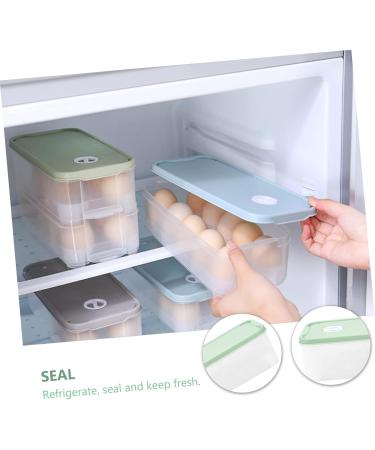 2 pcs Household Tray Multi-layer Preservation Egg Refrigerator Kitchen Container re-usable Light Greenx2pcs 24x11.5cmx2pcs - Buy Online on GoSupps.com