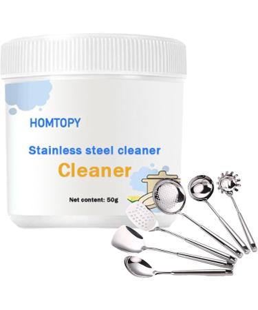 Cookware Cleaning Powder | Stove Cleaning Stainless Steel Pan Cleaner - Stove Rust Pan Stainless Steel Pan Cleaner and Pot Scale Remover for Cookware Stove Lxury - Buy Online on GoSupps.com