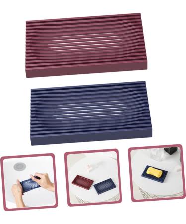 Ciieeo 4 Pcs Soap Box No Punch Soap Holder Coaster Rack Draining Soap Case Soap Rack Kitchen Appliances for Y Shaped Metal Rod Non-slip Soap Dish Travel Shopping Cart Christmas - Buy Online on GoSupps.com