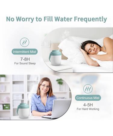 ASAKUKI Cordless Essential Oil Diffuser | Portable Diffuser with 3 Adjustable Warm Lights | Wireless Aromatherapy for Camping, Travel & Home | Blue - Buy Online on GoSupps.com