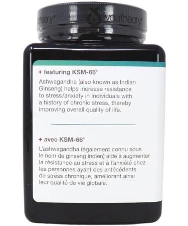 You Theory Ashwagandha Capsules | Ashwagandha Blend Featuring KSM-66 | 1000 mg of Ashwagandha Blend Per Serving | Vegan & Plant-Based (60 Veggie Capsules) - Buy Online on GoSupps.com
